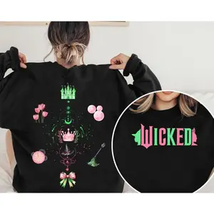 Wicked Change For Good Glitter Sweatshirt Hoodie, Witches Of OZ Shirt, Wicked Defy Gravity Sweatshirt, Wicked Musical Movie Fan Shirt