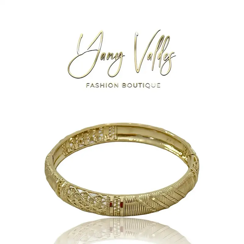 Gold Color Bangle Bracelet Open 60mm