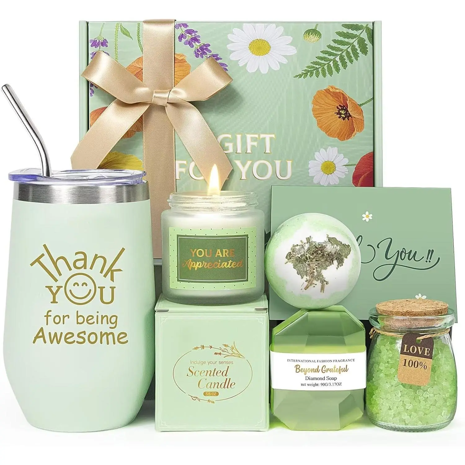 Thank You Gifts Basket for Women,Appreciation Gifts for Women,Nurse,Friends,Mom,Her,Teacher Employee Appreciation Gifts Boxes Thanksgiving Christmas Birthday Gift Set