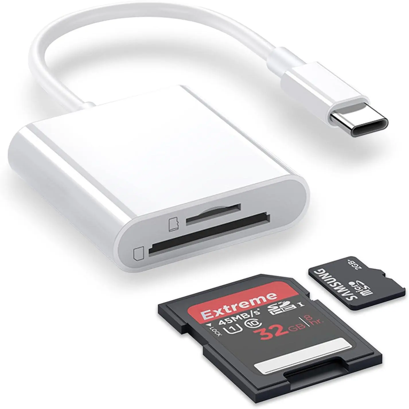 SD Card Reader for ,sd card reader usb c &  sd card reader,Digital camera adapter to ,Memory card reader,Type c sd card adapter for SDHC SDXC MMC  &  SDXC -2 Slots