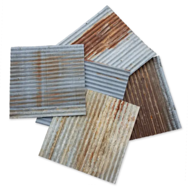Reclaimed Corrugated Barn Tin Ceiling Tiles - Scratch & Dent