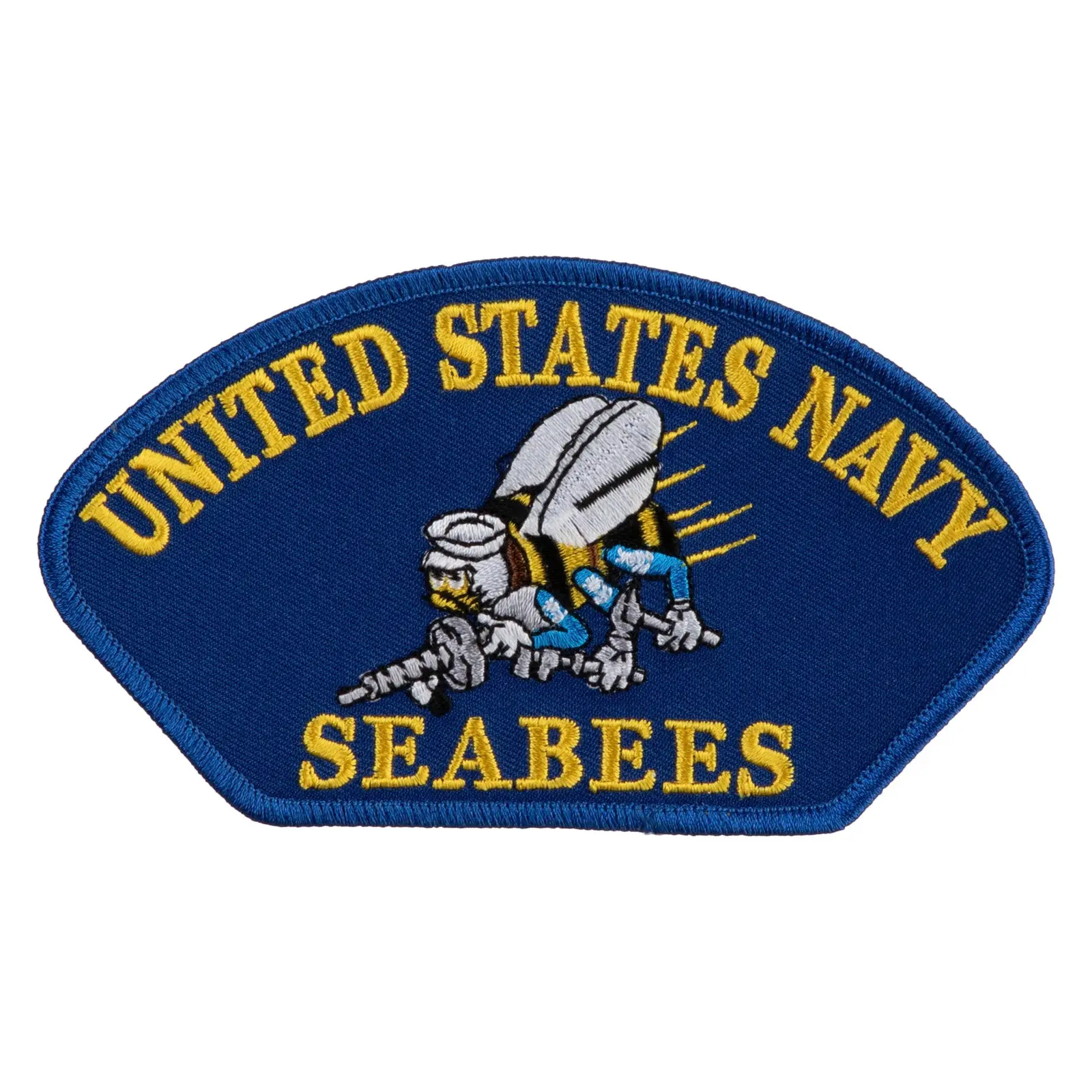United State Navy Seabees Blue Patch