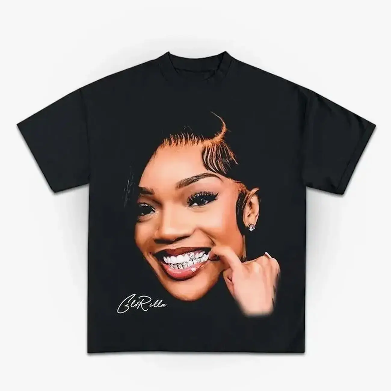 GloRilla Shirt Vintage Hip Hop Rap Graphic Unisex Cotton Tee 8HM