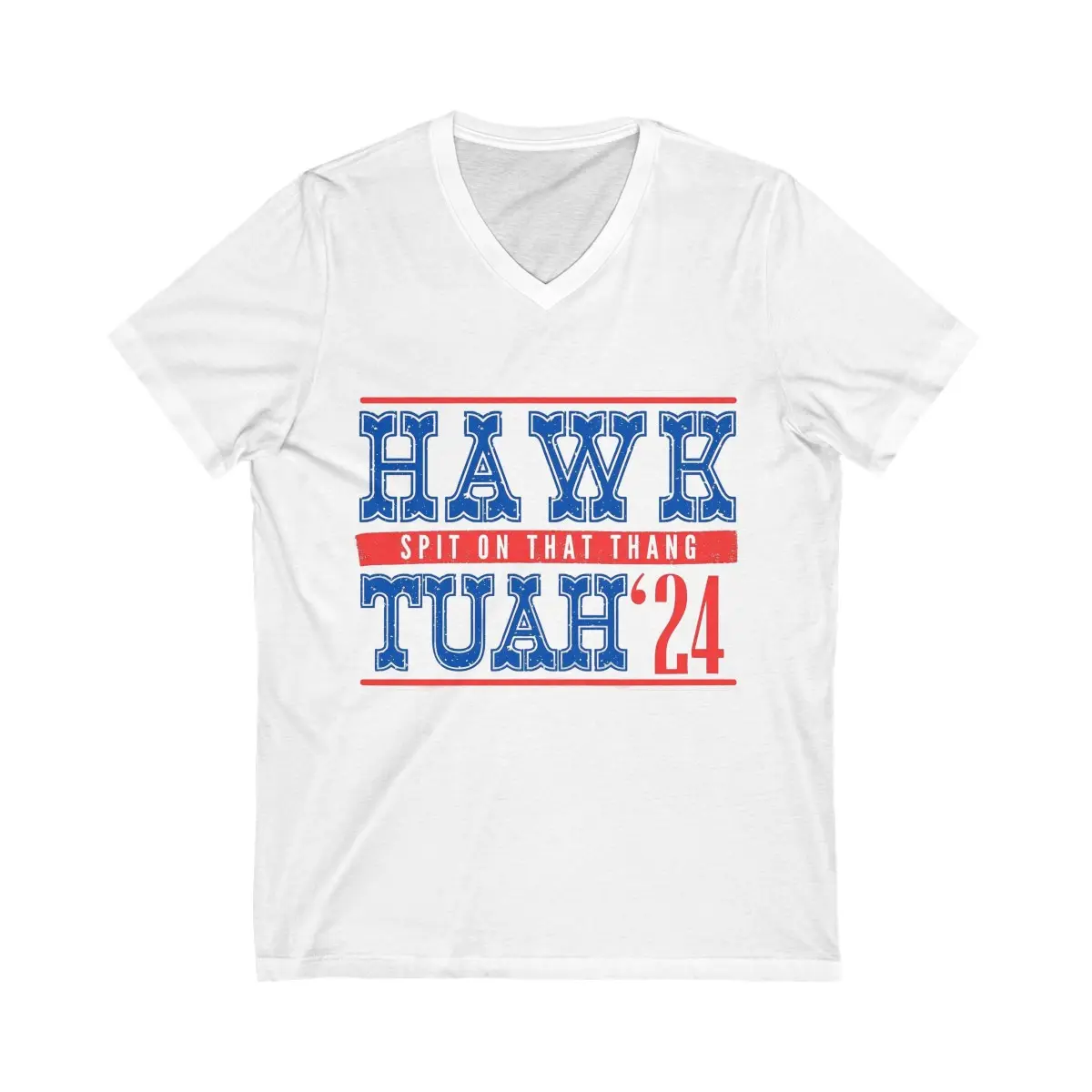 Hawk Tuah Unisex Jersey Short Sleeve V-Neck Tee