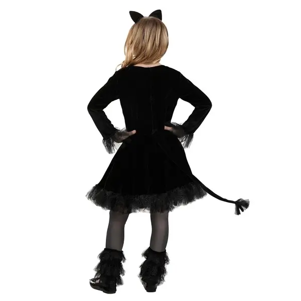 Girl's Precious Black Cat Costume