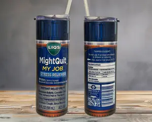 MightQuit My Job 20oz Stainless Steel Tumbler – Funny Work Stress Reliever Cup