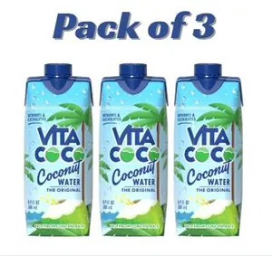 Vita Coco The Original Coconut Water – Pack of 3 (16.9 fl oz Tetra Packs)