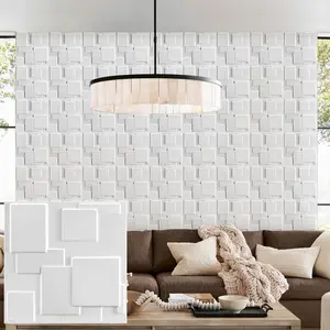 Aadesh 3D Wall Panel (Includes One Roll of Mounting Tape), Interior Wall Decor, Diagonal Diamond Diamond Textured Pattern for Living Room, Lobby, Bedroom, Hotel, Office, Game Room, TV Backsplash, 11.8 x 11.8 Inches (Approx. 30 x 30 cm)