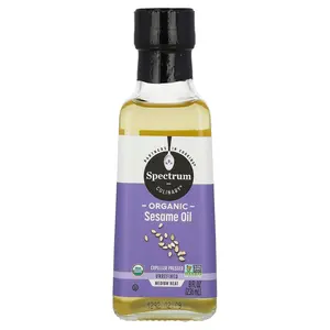 Spectrum Culinary Organic Sesame Oil, Unrefined , 8 fl oz (236 ml)