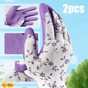 Waterproof Durable Gardening Gloves, Anti-Puncture Design, Reusable Nitrile Gloves, Ultra-Thin Cut Resistant, for Home Cleaning