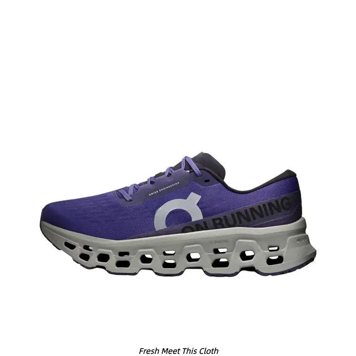 Solid Purple Grey Hollow Wave Thick Sole Running Shoes Unisex Cushioned Breath Upper Daily Walking Non Slip Minimal Retro Casual Sneakers