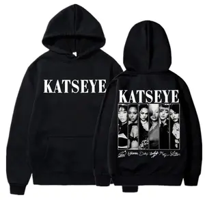 Limted Kpop Katseye Print Hoodies Vintage Trendy Men Women Y2k Hoody Sweatshirt Fleece Oversized Tracksuit Streetwear Fans Gifts