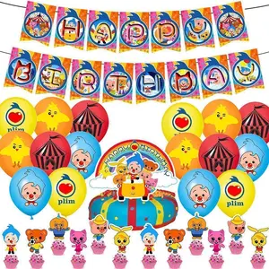 Plim Joker Birthday party clown balloon banner, baby shower, children's favorite party supplies