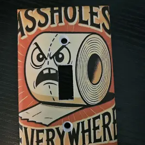 Custom Funny Light Switchplate Cover Bathroom Decor