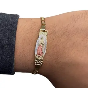 Virgencita de Guadalupe gold plated bracelet