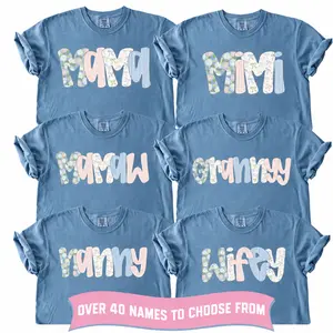 Comfort Colors Custom Mom Shirt, Custom Grandma Tshirt, Gift for Mother's Day Cotton Fabric Tee - The William