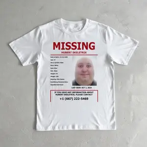 Missing Hubert Skeletrix T-Shirt, Underground Outfit Fans Gift Idea, Streetwear Tee, Hip Hop Merch