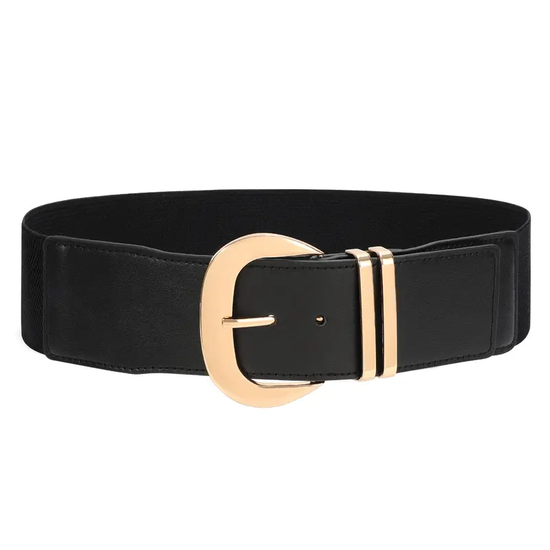4 Pieces Metal Buckle Skinny Waist Belt, Dress Vintage  display picture 1