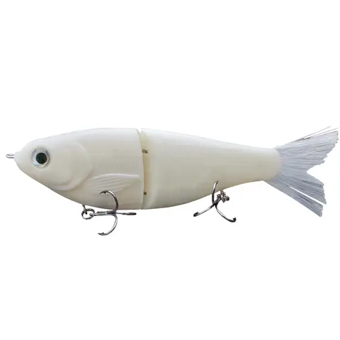 HADORAM Slow Sinking Glide Bait - 17cm, 70g, 2-Section Metal Joint Body, Fiber Strand Fur Tail, Realistic Scales, Gravity Balls, Artificial Lures, Durable Fishing Gear, Big-Fish Targeted, Multi-Species Bite Bass Fishing Gear