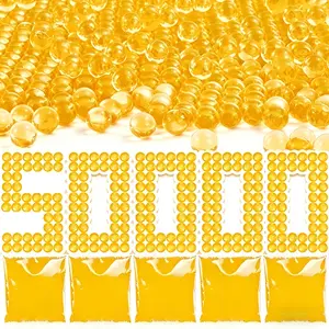 💦 5-Pack Soft Gel Ball Refills 50000pcs 7-8mm, High Water Content Indoor Toy Accessories, Safe Lightweight Indoor Leisure Play Supplies for Teens 14+