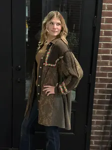 POL Vivienne Majestic Bloom Long Jacket