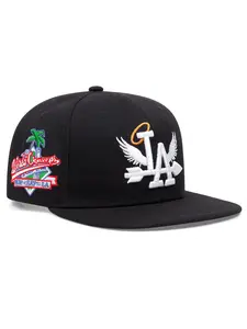 2025 Fashion Creative Personalized New LA Wings Side Coconut Tree Embroidery Trendy Street Hip Hop Hat Riding Skateboard Hat Outdoor Fishing Sunshade Hat Leisure Sports Decoration Baseball Hat Adjustable Flat Edge Hat Suitable for Men and Women