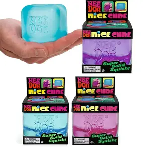 Needoh Nice Cube Polygon Ice Block Malt Syrup Stress Relief Toy Super Solid Squish Fun for Kids