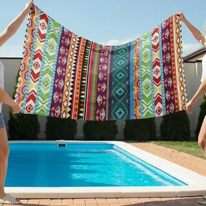 Bohemian Beach Towel | Ultra-Soft Microfiber | Quick-Dry & Absorbent | Large Printed Bath Towel | Cross-Border