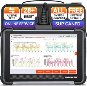 Bidirectional Scan Tool, Thinkscan 672 All System OBD2 Scanner Diagnostic Tool, 28 Reset,Scanner for Car with Active Test, FCA Autoauth,CANFD, Free Lifetime Upgrade,Automotive Diagnostic Tool