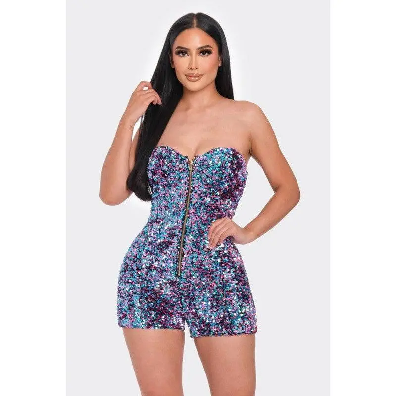 Multi Sequin Romper Multi Sequin Romper