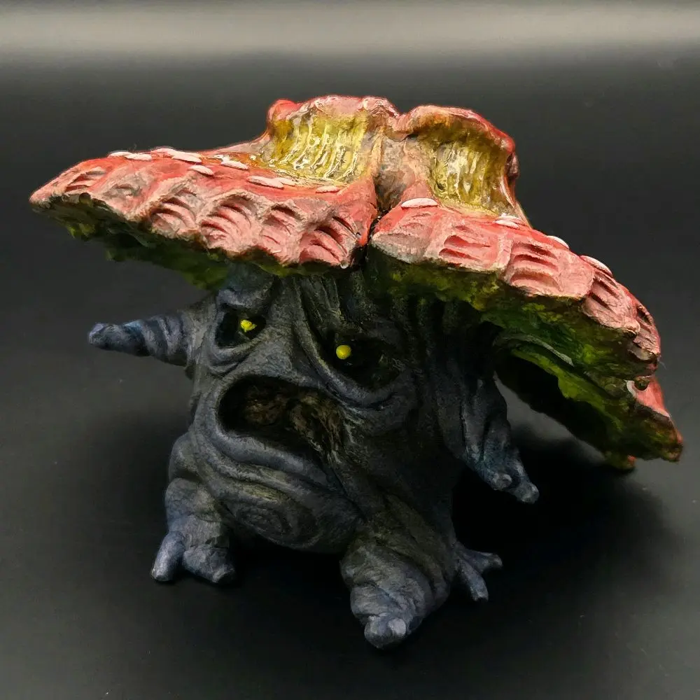 Handsculpted Terrifying Vileplume Pokemon Sculpture 3 Inches Tall Unique Resin Casting Ornaments Handmade Art Display Decor