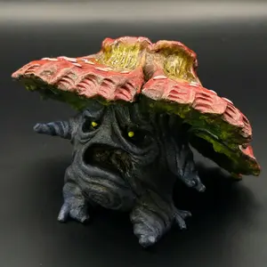 Handsculpted Terrifying Vileplume Pokemon Sculpture 3 Inches Tall Unique Resin Casting Ornaments Handmade Art Display Decor