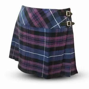 Ladies 14" Pride Of Scotland Skirt/Kit - Fitted Plaid Design with Buckle Detail, Comfortable Fit for Women