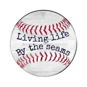 VINYL DECAL | BASEBALL | SPORTS | V1082, 10.5" Vinyl Round