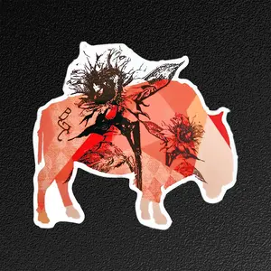 Vinyl Sticker/Decal - "Sunflower Poppy"