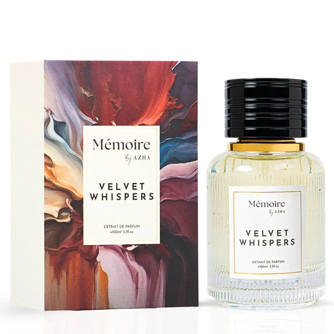 Velvet Whispers Extrait de Parfum Spray 100ml (3.3 Oz) Memoire Collection by Azha | Soft, Sensual & Unforgettable