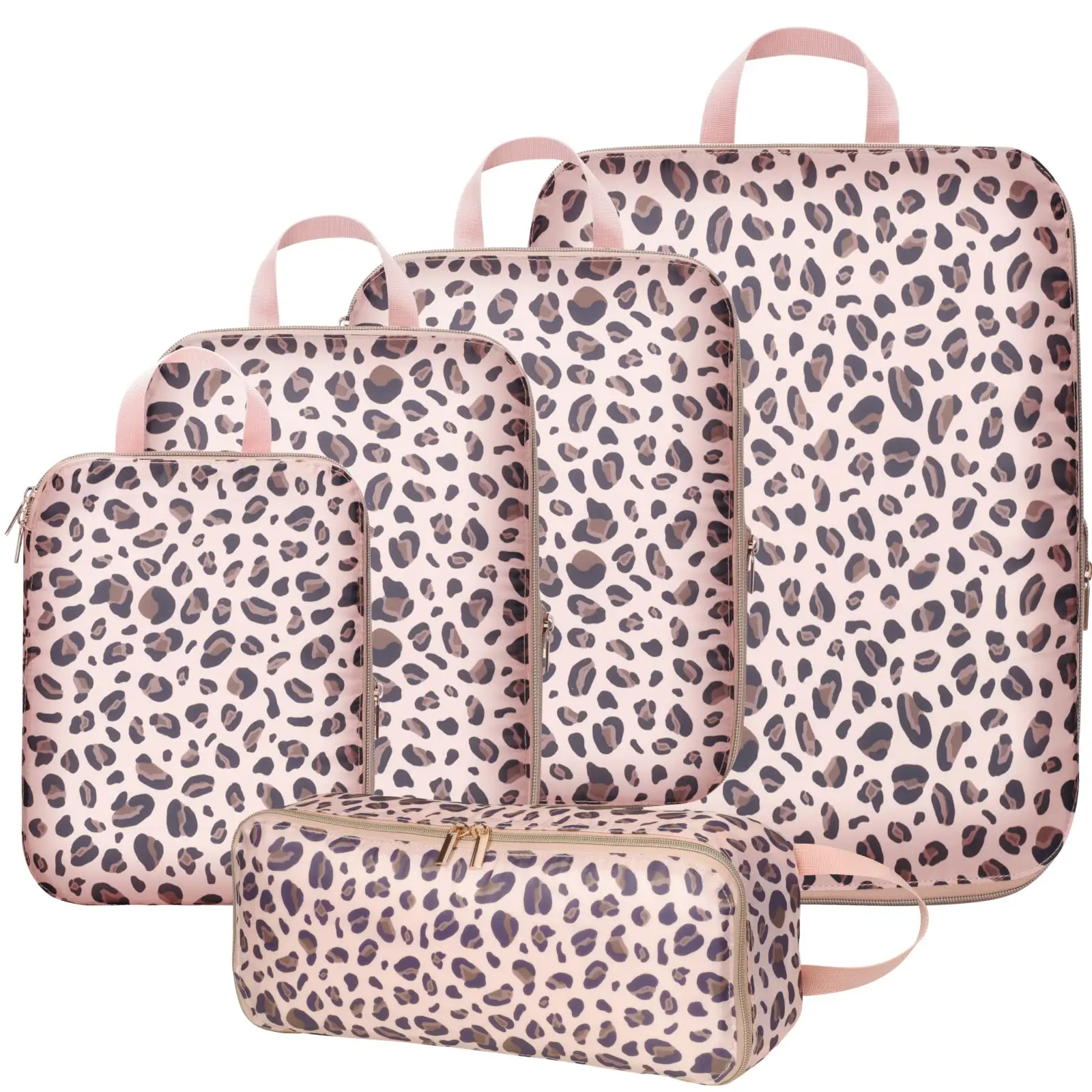 Lightweight Compression Packing Cubes Set for Travel, Portable Travel Storage Organizers for Carry-On Suitcases & Luggage - Space-Saving Packing Essentials