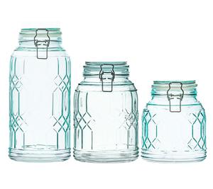 10 Strawberry Street 3pc Bleeker Glass Canister Set