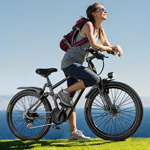 Aairsk GT900 Electric Bike, 13Ah Removable Tire, 26 Inch, 4-Speed Electric Bike for Adults, 13 Speed Gears, Dual Shock Absorbers, Electric Bike for Adults, Mountain Bike,urban bikes Folding Ebike Road Scooter
