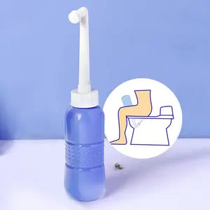 1pc, Peri Bottle for Postpartum & Perineal Care, Large Capacity 450ml Portable Travel Bidet for Personal Hygiene Cleaning, Handheld Bidet Sprayer With Retractable Multi-hole Nozzle for Outdoor or Travel Use