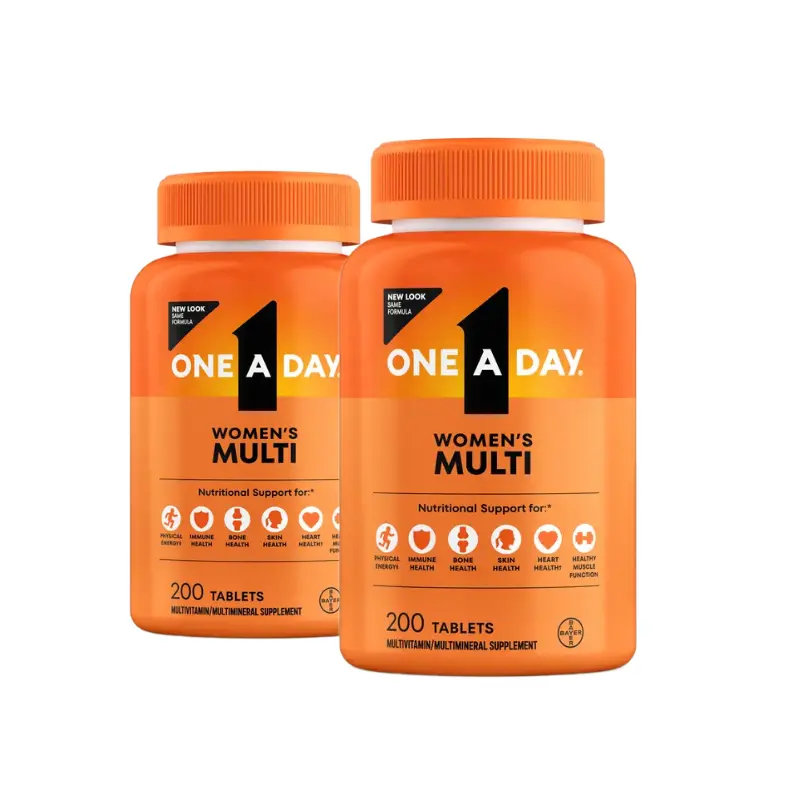One A Day Women's Multivitamin Daily Health Support 200 ct - 2 Pack