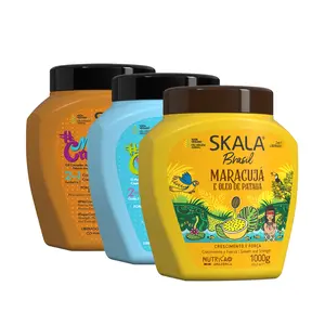Skala Expert Brazilian Hair Care 3-Piece Kit for curly hair: Mais Cachos, Maracuja & Mais Crespos Treatments (1000g Each) Haircare skala