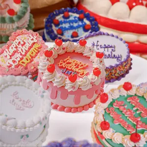 10 Sheets/bag Sticker Pack, Cake Series Stickers, Hand Account Stationery Water Bottle Multi-Scene Decorative Stickers