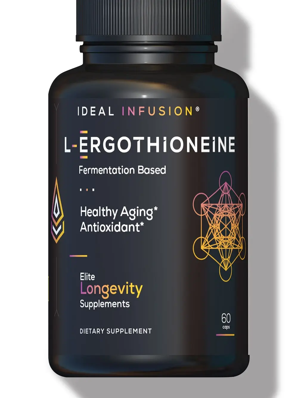 IDEAL INFUSION L-Ergothioneine 30mg Fermented Antioxidant for Healthy Aging & Cognitive Support 60 Capsules