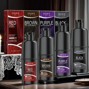 Korean Hair Dye Shampoo with Ginseng & Seed Oil, Nourishing & Gentle Formula, Non-Irritating Scalp Care, Herbal   Essence Treatment, Haircare   30 hair dyes COLOR conditioner hair color Black