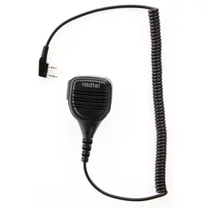 RADTEL Walkie Talkie Speaker Mic (2 pin K Connector), Two Way Radio Microphone Compatible with RT-470X RT-890 RT-470 Handheld Radios Audio Portable Clip  wireless microphone