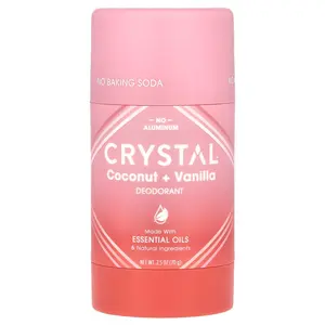 CRYSTAL Deodorant, Coconut + Vanilla, 2.5 oz (70 g)