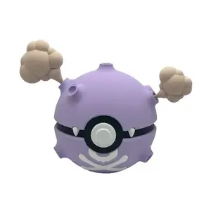 Koffing-Themed Decorative Poké Ball Handcrafted Display Collectible for Pokémon Fans Featuring Koffing Design