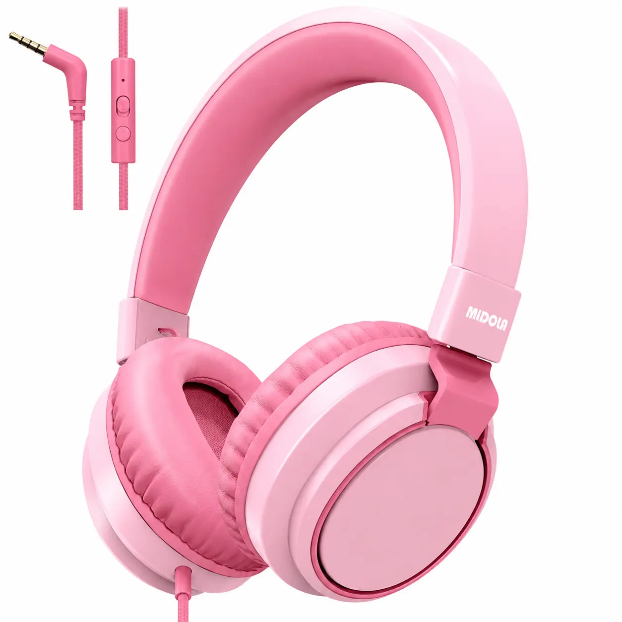 (Back to School Essential) Kids Wired Headphones, 85dB Volume Limit, Hearing Protection with Microphone for School & Online Learning
