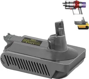 V10 Adapter for Dewalt 20V Lithium Battery Convert to for Dyson V10 SV12 Animal Absolute Motorhead Fluffy Total Cordless Stick Vacuum Cleaner (only Adapter)